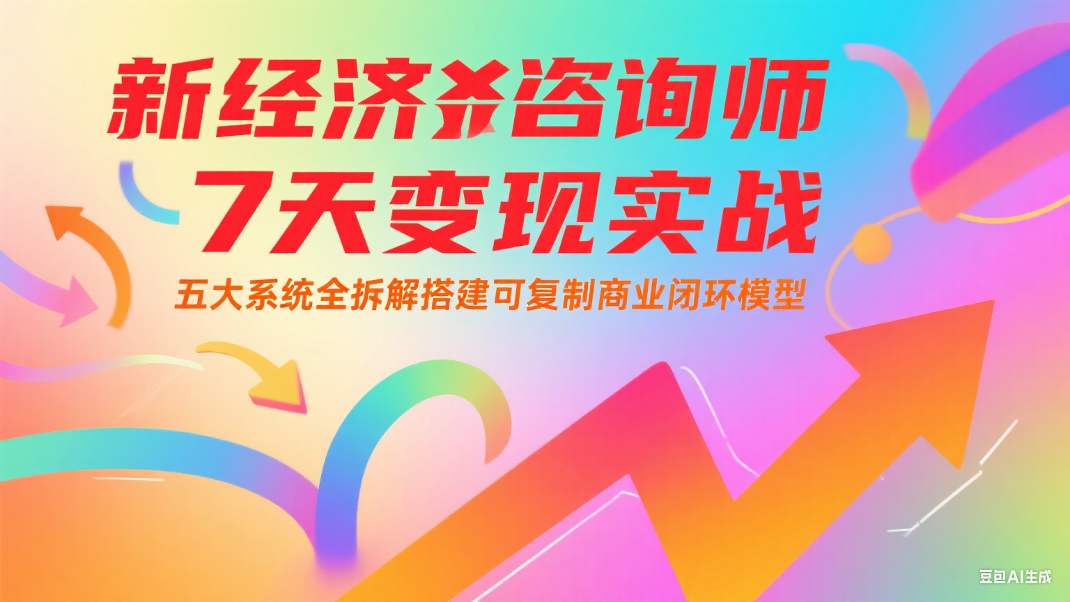 新经济咨询师 7 天变现实战：五大系统全拆解搭建可复制商业闭环模型-迟之资源
