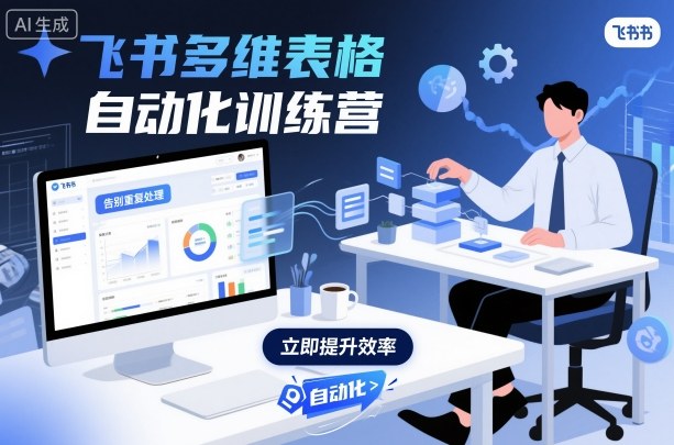 飞书多维表格自动化训练营,手把手教你告别重复处理,用多维表格开启高效办公新模式-迟之资源
