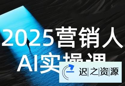 2025营销人Al实操课，AI营销抢跑实战，从Prompt到方案，效率碾压同行-迟之资源